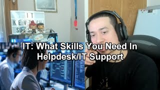 IT What Skills You Need In HelpdeskIT Support [upl. by Nam]