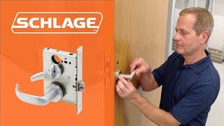 How to Install Schlage L9050 Mortise Lock [upl. by Nahor]