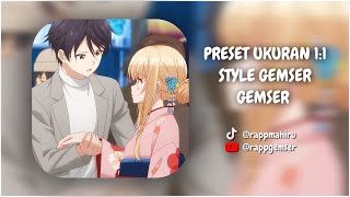 PRESET AM UKURAN 1 1 STYLE GEMSER GEMSER ANIME  SOUND OLD MENGKANE 🗿 [upl. by Ayanad]