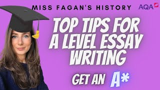 Top Tips to write an A History Essay at A Level  Qualified History Teacher  Revise History ALevel [upl. by Swihart]