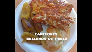 EXQUISITOS CANELONES RELLENOS DE POLLO TRUCOS Y ALTERNATIVAS [upl. by Valerian]