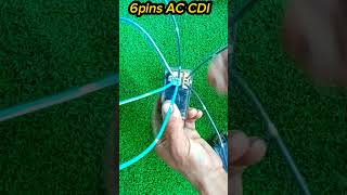 6 pins AC CDI box wiring connection tutorial mechanicshorts motorcycle [upl. by Vivie]