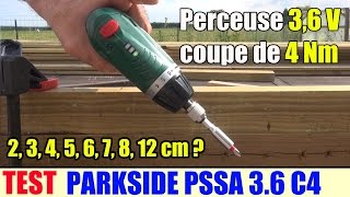 visseuse sans fil lidl parkside pssa 36v c4 cordless screwdriver akkustabschrauber [upl. by Hsenid]