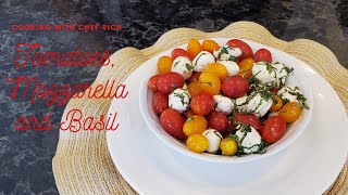 Bocconcini Salad with Apple Cider Vinegar  Tomato Mozzarella and Basil ALTERNATIVE TO BALSAMIC [upl. by Hamid305]