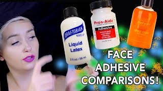 Liquid Latex  ProsAide  Spirit Gum Comparisons [upl. by Bundy]