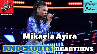 NBCs The Voice Season 26 Knockouts REACTIONS Mikaela Ayira [upl. by Milah485]