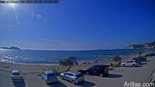 20241028 Arillas Corfu Live Webcam [upl. by Ainotahs]