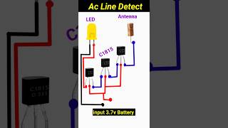 Ac line detector circuit Using c1815 transistor shortvideo circuit [upl. by Maer]