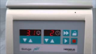 Heraeus Biofuge Pico Centrifuge  The Lab World Group [upl. by Westbrooke]