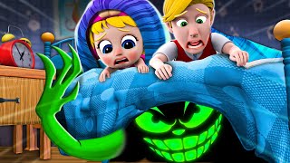 Monsters In the Dark Song 😿  Daddy Im So Scared  👽👀  ✨NEW Nursery Rhymes For Kids [upl. by Damalas]