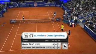 ATP 2011 Umag Final Cilic vs Dolgopolov Last Games [upl. by Tymon701]