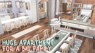 HUGE APARTMENT FOR A BIG FAMILY 💗  The Sims 4  Apartment Renovation Speed Build [upl. by Rivalee909]