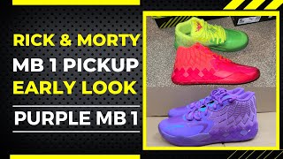 EARLY LOOK All Star Purple Queen City MB 1 amp Rick And Morty Puma MB 1 LaMelo Ball Signature [upl. by Harutek]