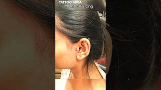 Tragus piercing earpiercing piercing trending video ideas studio [upl. by Kaylil]