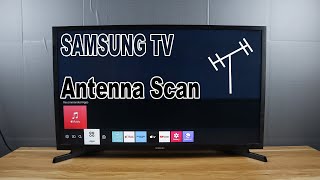 How to Auto Scan Antenna TV Channels on SAMSUNG Smart TV [upl. by Brandwein757]