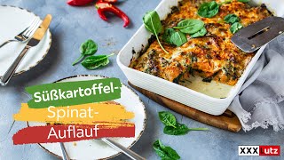 Süßkartoffel Spinat Auflauf  XXXLecker [upl. by Dumanian]