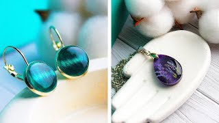 UVresin and Epoxy resin amazing DIY ideas  Gorgeous DIY Jewelry [upl. by English]