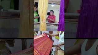 புடவை இப்டி தான் தயார் பண்ணுறோம்  darasuram saree weaving shorts [upl. by Fesoy]