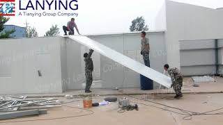 EPS panel prefabricated house installation demo [upl. by Eenot132]