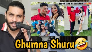 Ghumna Shuru 🤣Canada Vlog [upl. by Irby]