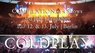 COLDPLAY Live Berlin amp Frankfurt  Compilation  World Tour 2022 [upl. by Mines]