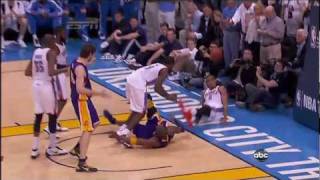 Referee Tells Kobe Bryant No Blood No Foul [upl. by Bussy]