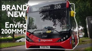 FIRST DAY OF SERVICE ADL Enviro 200 MMC on Route 356 Stagecoach [upl. by Accebber]