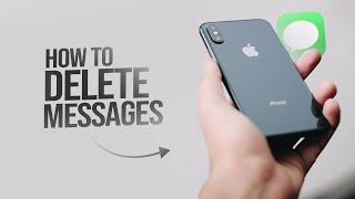 How Do I Delete iMessages from my iPhone tutorial [upl. by Romney]