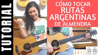 cómo tocar RUTAS ARGENTINAS de ALMENDRA en guitarra tutorial [upl. by Ettenoj]