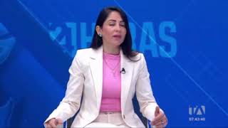 LuisaEnMedios  Entrevista a Luisa González en Teleamazonas [upl. by Ravens]