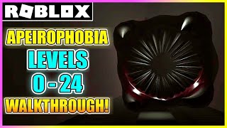 Apeirophobia  Level 0 to 24 Chapter 2  Full Walkthrough HOW TO BEAT Backrooms ROBLOX [upl. by Stephenie]