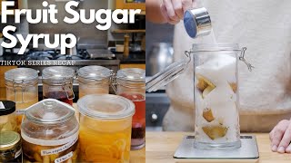 Making fruit syrup with just fruit and sugar Cheong  TikTok Recap [upl. by Loma]