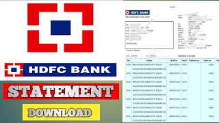 hdfc bank statement kaise nikale hdfc bank statement kaise nikale mobile sehdfc statement download [upl. by Ejroj941]