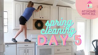 SPRING CLEANING DAY 5  KITCHEN CABINETS  ULTIMATE CLEAN WITH ME [upl. by Joelie]