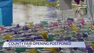 Opening of Montgomery County Fair postponed due to Tropical Depression Debby [upl. by Ylrebmyk]