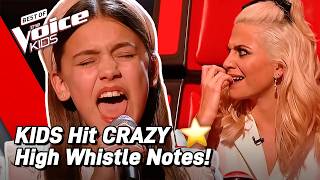 AMAZING High Notes on The Voice Kids 😱 [upl. by Elatan]