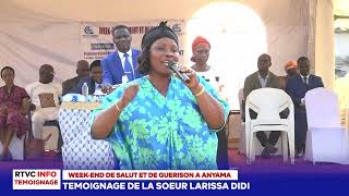 RTVC INFO  TEMOIGNAGE DE LA SOEUR LARISSA DIDI [upl. by Yelloh]