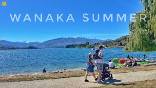 Wanaka Town Centre Walk Dec 2023  New Zealand Walking Tour 4K  Lake Wanaka  New Zealand Summer [upl. by Atrim35]