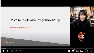 ML software programmability on the Cerebras CS2 system [upl. by Enerehs983]