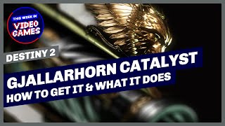 How to get the Gjallarhorn Catalyst And Level It Up FAST in Destiny 2 [upl. by Aicen]