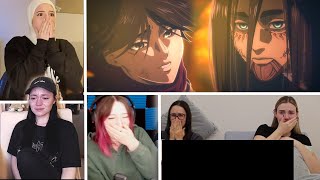 Attack on Titan  The Final Episode  Girls Reaction Mashup [upl. by Nidorf]