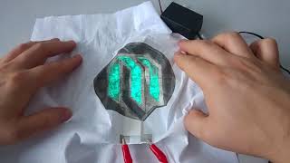 Stretchable Electroluminescent Display bending test 1 [upl. by Lari135]