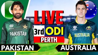 Pakistan vs Australia 3rd ODI  Live Cricket Match Today  PAK vs AUS Live Match Today  PAK vs AUS [upl. by Gnaht]