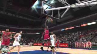 Michael Jordan Cradle Dunk NBA 2k11 [upl. by Calvina]