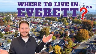 Top 4 Everett WA Neighborhoods 2022  Seattle Suburb VLOG [upl. by Nosinned]