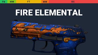 P2000 Fire Elemental  Skin Float And Wear Preview [upl. by Llednew]