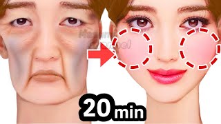 20mins🔥 Get Chubby Cheeks Fuller Cheeks Naturally With This Exercise amp Massage Lift Sagging Cheeks [upl. by Telfer]