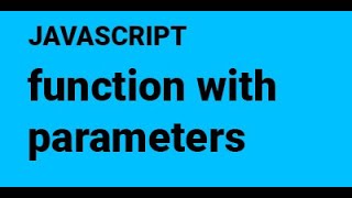 23 function with parameters [upl. by Nodnrb427]