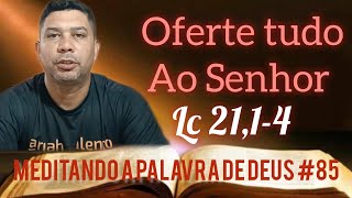 Lucas 2114 Oferte tudo ao Senhor Meditando a palavra de Deus 85 [upl. by Loveridge]