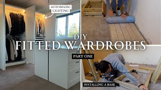 DIY fitted wardrobes  IKEA PAX wardrobe hack  Part 1 [upl. by Nalani]